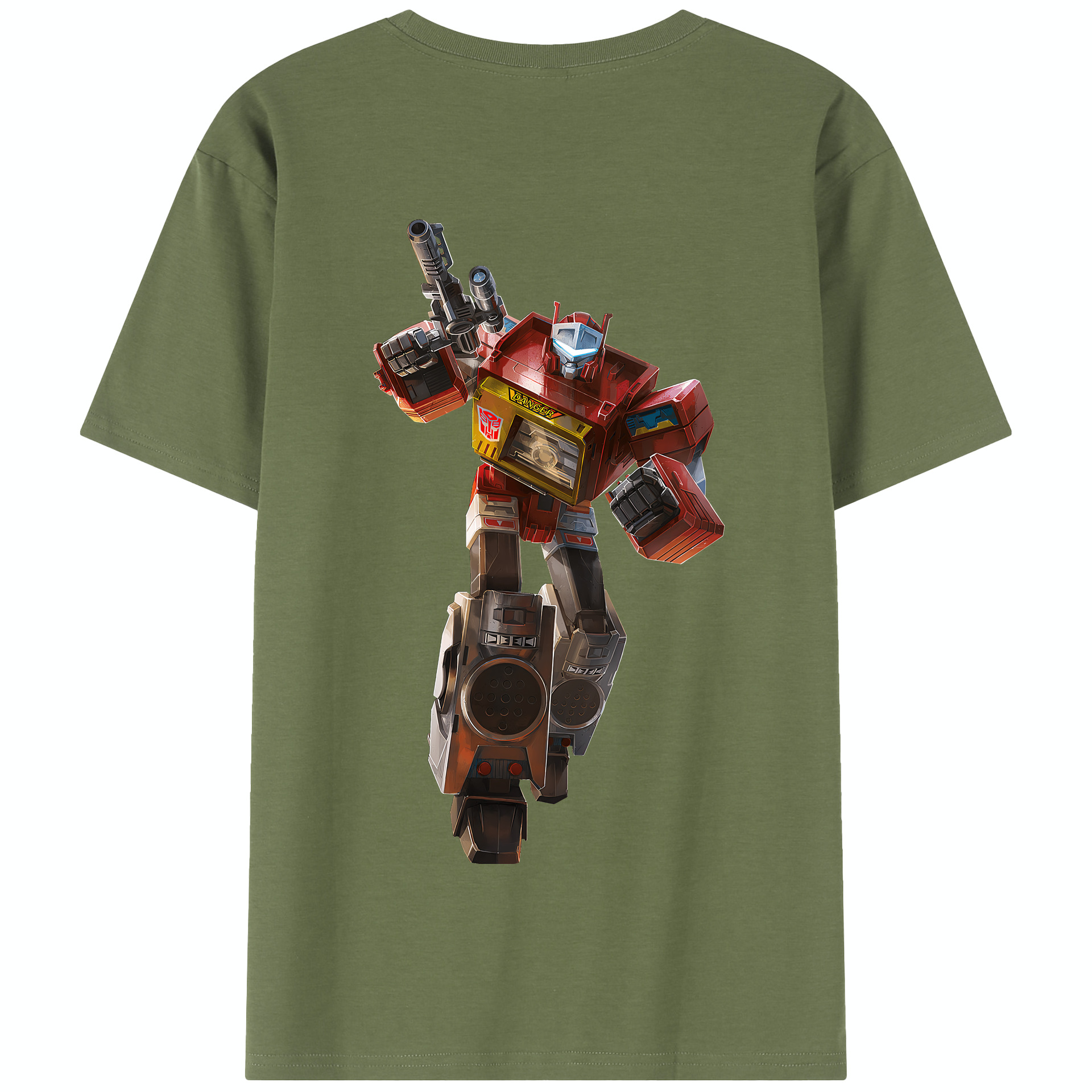 （画像用） Transformers トランスフォーマー 綿100％半袖Tシャツ（背面プリント）